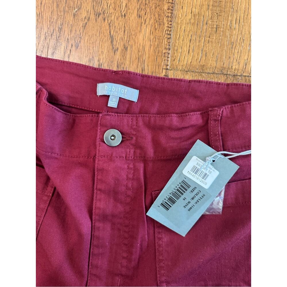 NWT - Habitat Stretch Denim Wide Ankle Jean - Size 16 - Picture 5 of 7